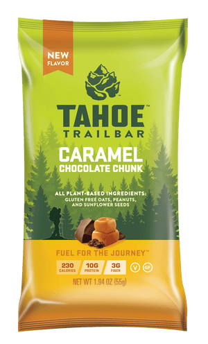 
            
                Load image into Gallery viewer, Caramel Chocolate Chunk Vegan Energy Bars
            
        
